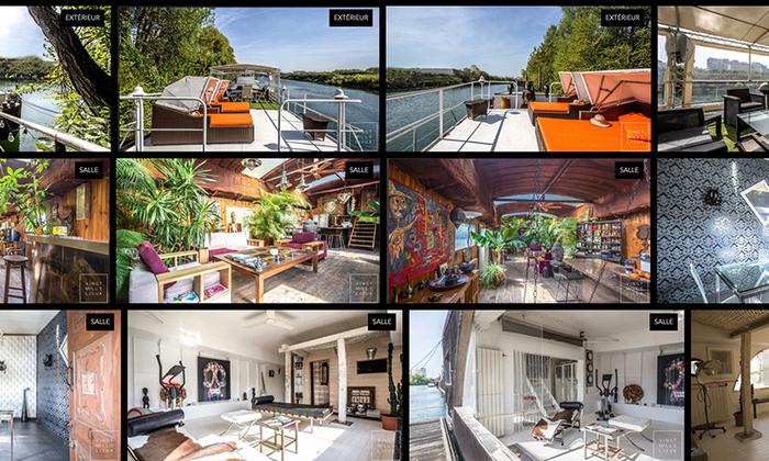 Rent a houseboat during the day or in the evening €140