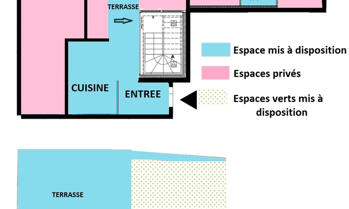 Toit terrasse avec jardin 88m2 et vue imprenable sur Paris 80 €