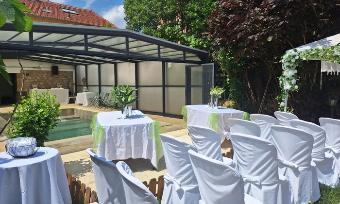Maison du Bonheur Chelles – Lieu privé avec piscine chauffée & sauna 200 €