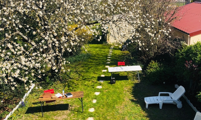 Large garden of 1000m2 25 km from Paris, for 35 people, BBQ and games €50