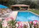 Swimming pool area in the Var (day and evening) €20