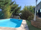 Semi inground swimming pool, garden, terrace under pergola €25