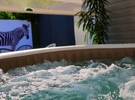 Lounge area with spa and heated pool €70